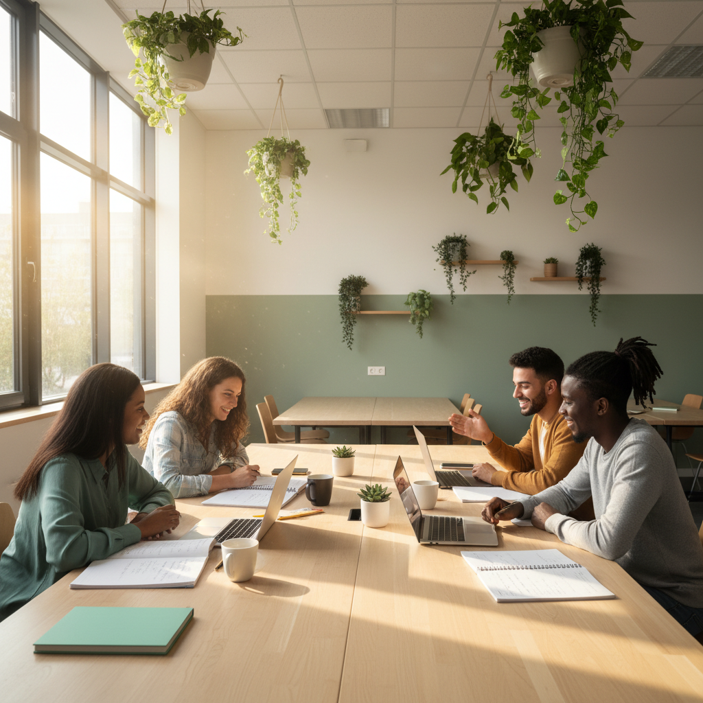 Etudiants en formation en ligne NEOSEN